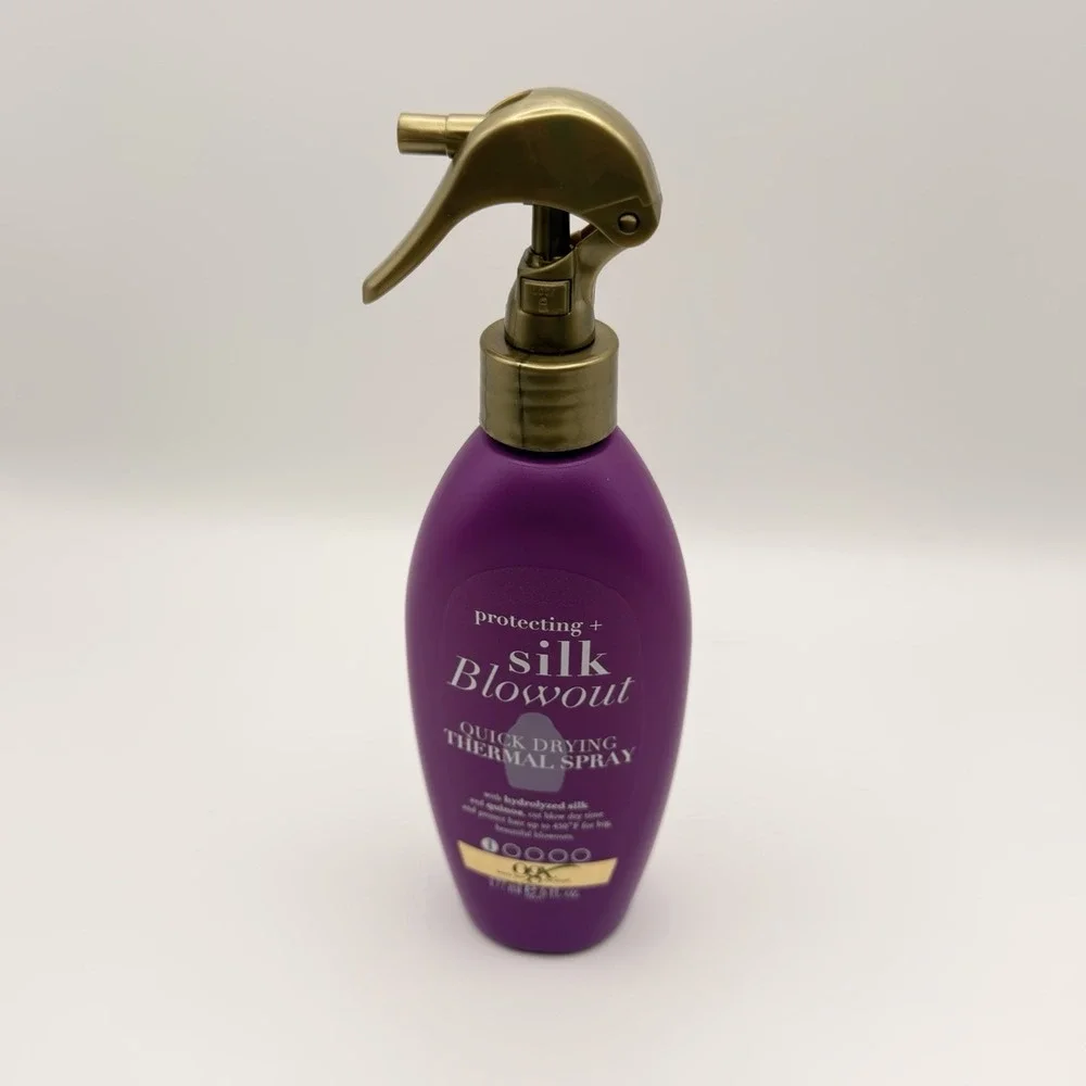 OGX Protecting + Silk Blowout Quick Drying Thermal Spray 6 fl oz Pack of 1 new